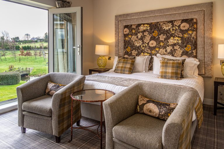 Feature bedroom at Peak Edge Hotel near Chesterfield