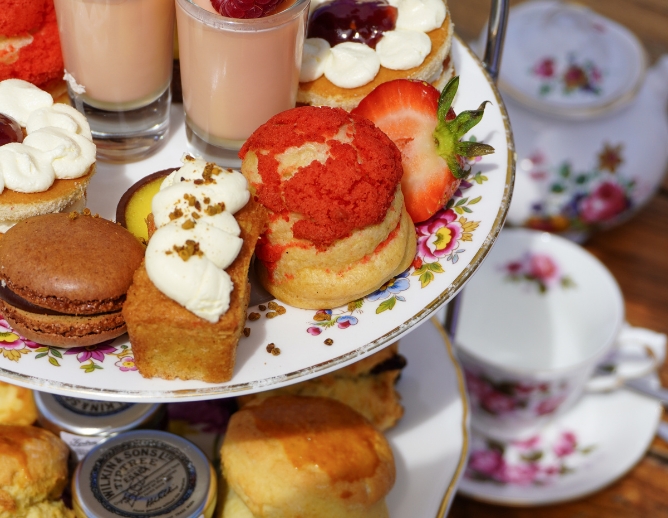 Afternoon tea in the peak district Derbyshire at Peak Edge Hotel