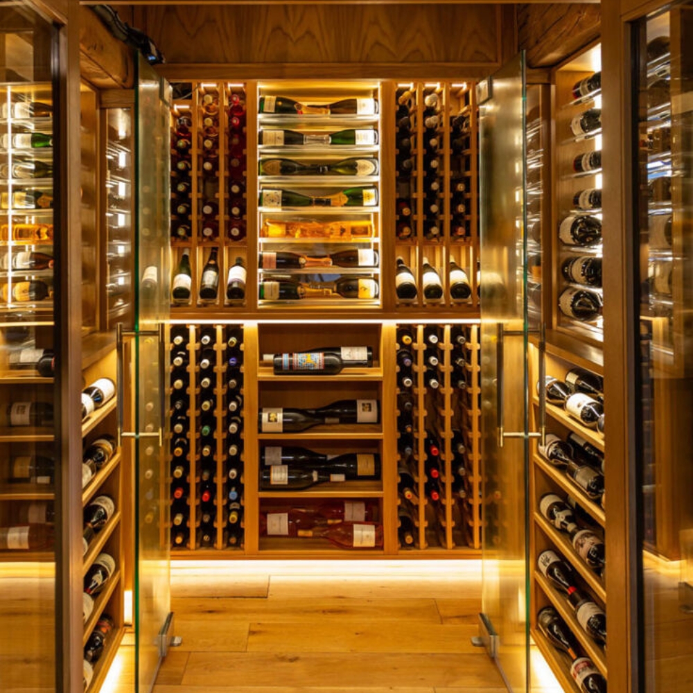 wine cellar in red lion restaurant